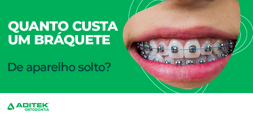 bráquete de aparelho solto